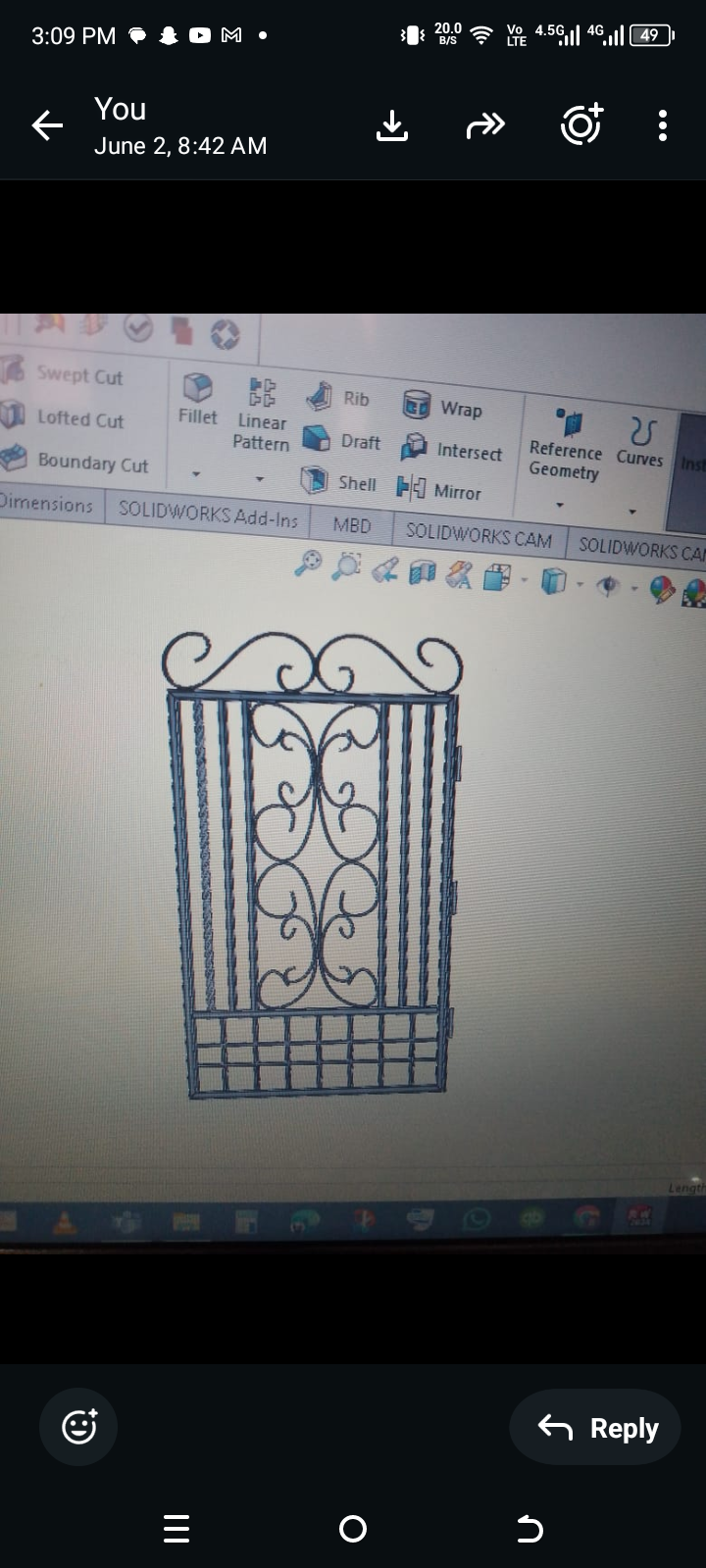 Wrought-Iron Decorative Window Grill — Product Design case study by DesignForge, Kampala Uganda
