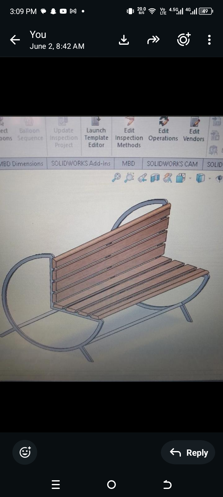 Curved-Arm Park Bench — Product Design case study by DesignForge, Kampala Uganda